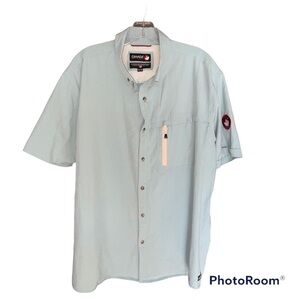 Canada weather gear sportswear casual mesh button shirt men’s XL